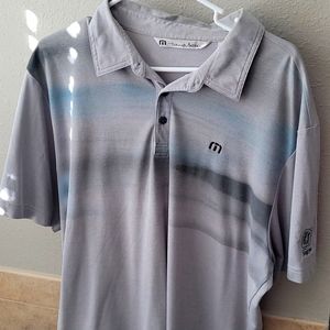 Travis Mathew grey golf polo XL